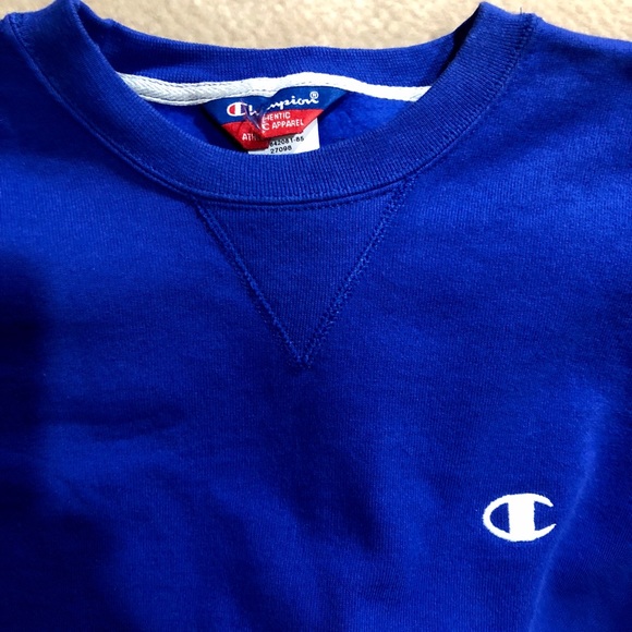 New Champion Blue Sweatshirt Sz L - Picture 2 of 3